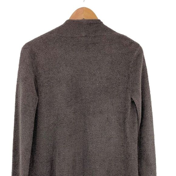 Barefoot Dreams Cozy Chic Lite Island Wrap Cardigan Sweater Carbon Gray S/M‎ - Picture 9 of 12
